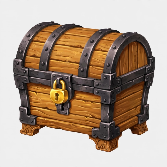 A treasure chest GLB from one sentence for 21 cents: Nanoodle's idea-to-3d-model (and where the mesh cheats)