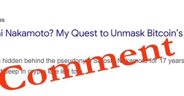 Bitcoin Inventor Satoshi Unmasked? – And No One Talks About the Real Risk