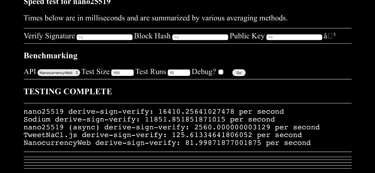 nano25519: A new tool for Nano devs