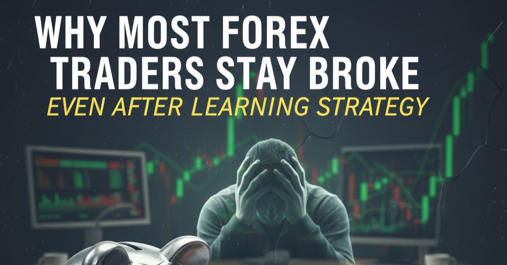 Why Most Forex Traders Stay Broke Even After Learning Strategy